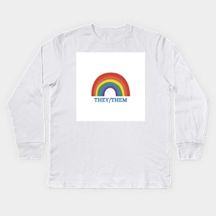 They/them Kids Long Sleeve T-Shirt